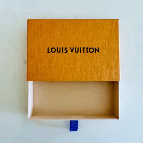 Louis Vuitton LV Drawer Style Saffron Orange Jewelry Gift Box, Blue Pull Tab - Picture 13 of 17